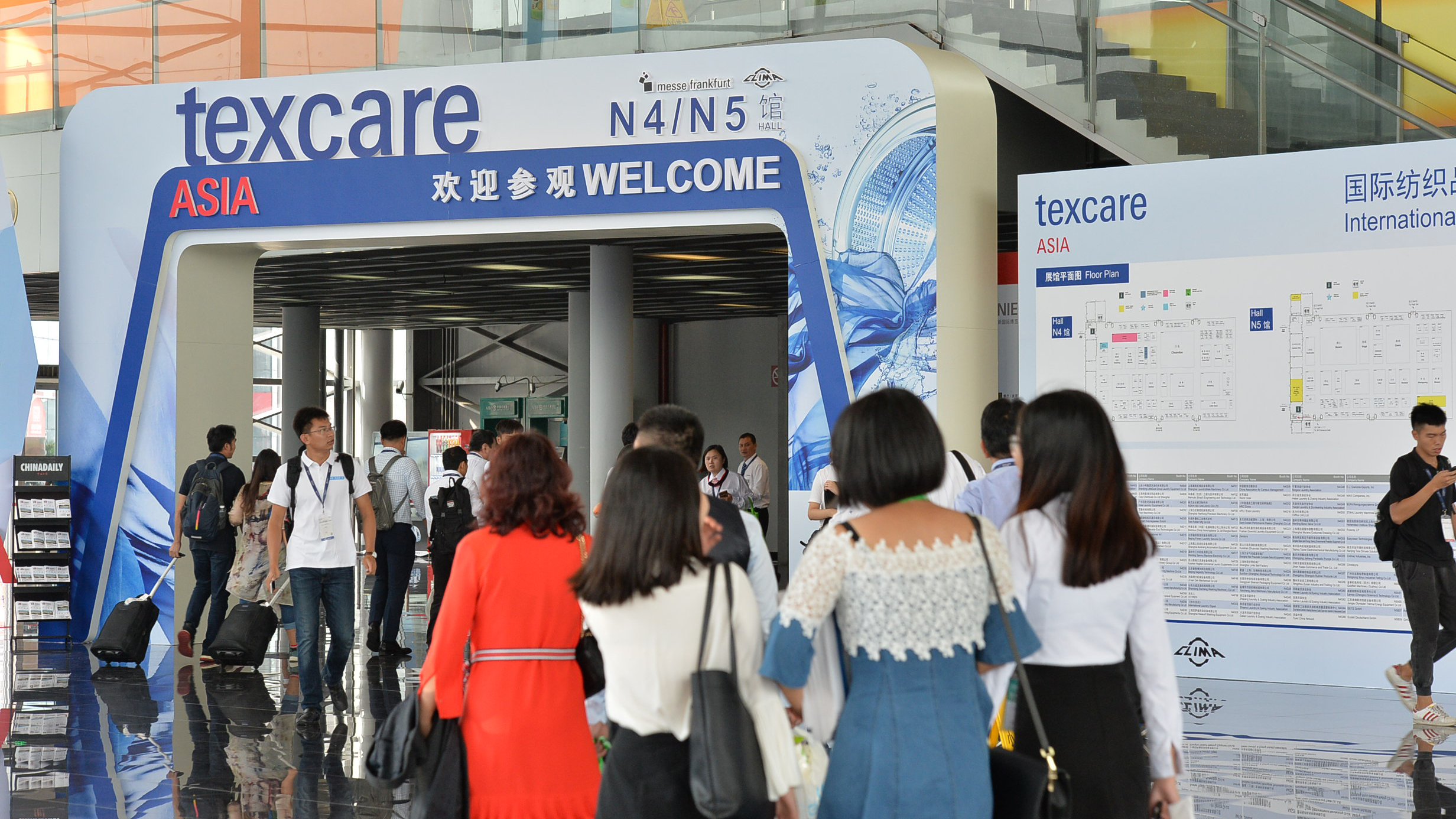 Visitors of Texcare Asia